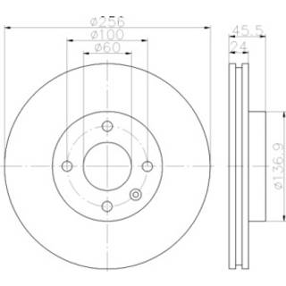 Bremseskive TEXTAR 92241400