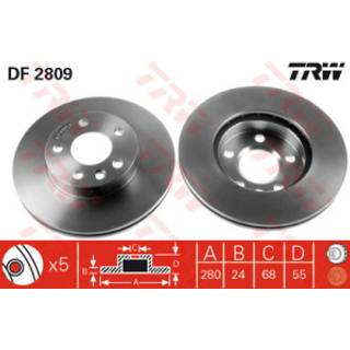 Bremseskive TRW DF2809