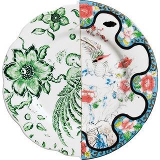 Seletti Tableware - 'Hybrid Zoe' dessert plate in MULTICOLOR BONE CHINA PORCELAIN