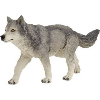 Papo -hand -malet - figur -Wild Animal Kingdom - Gray Wolf -53012 -Collectible - For b?rn - Velegnet til drenge og piger - fra 3 ?r gammel