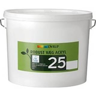 DYRUP Vægmaling Robust Akryl Glans 25 - 10 liter - Lys Råhvid (8014)