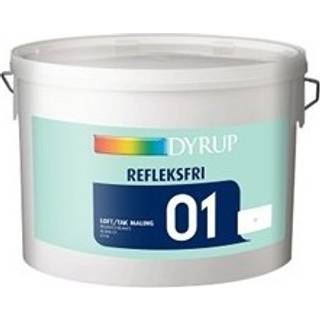 DYRUP Loftmaling Refleksfri Glans 01 10 Liter - 10 liter - Lys Råhvid