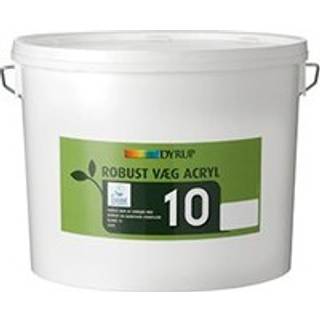 DYRUP Vægmaling Robust Akryl Glans 10 - 10 liter - Hvid (800)
