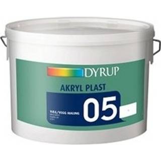 DYRUP Vægmaling Akryl Plast Glans 05 10 liter - 10 liter - Lys Råhvid