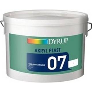 DYRUP Vægmaling Akryl Plast glans 07 10 Liter - 10 liter - Råhvid