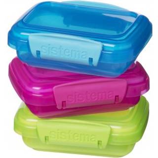 Sistema Lunch pack coloured 200 ml 3 stk