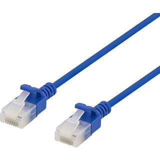 Cat 6a U/UTP LSZH Netværkskabel - Slim - Sort - 1.5 m