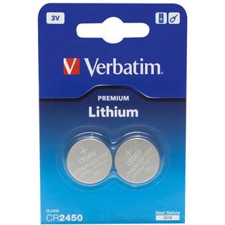 VERBATIM CR2450 3V Lithium 2-pak