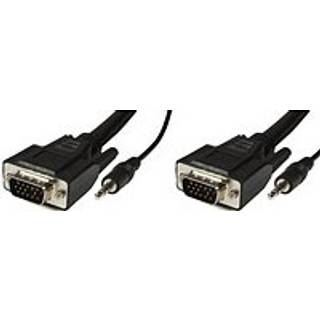 MICROCONNECT SVGA HD15 3m M-M. 3.5MM