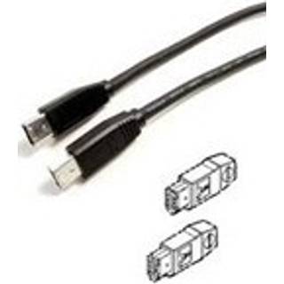 Inline Firewire kabel IEEE1394, 400 Mbps, 1,0 m lang, 6/6-pins