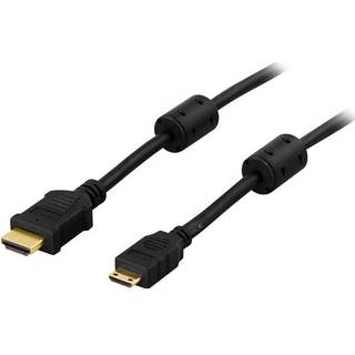 Deltaco Mini HDMI- HDMI-kabel3m- Sort