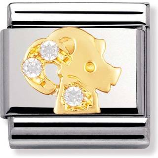 Nomination Classic - STERNZEICHEN Edelstahl, 18K-Gold und Cubic Zirc. (Steinbock) - gold