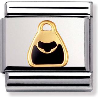 Nomination Classic - DAILY LIFE Edelstahl, Email und 18K-Gold (Tasche SCHWARZ) - schwarz