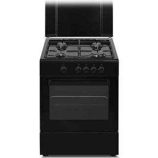 Gasskomfyr Chef - sort, 60cm