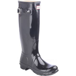 Hunter Boots Women's Original Tall Gloss Gummistøvler Damer størrelse 37 farve sort