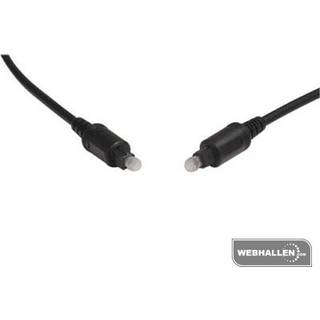 DELTACO optisk kabel til digitalt lyd, Toslink-Toslink, 10m