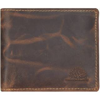 Geldbörse Leder 11x9cm klein "Vintage" antikbraun 1676-25 | Greenburry.de