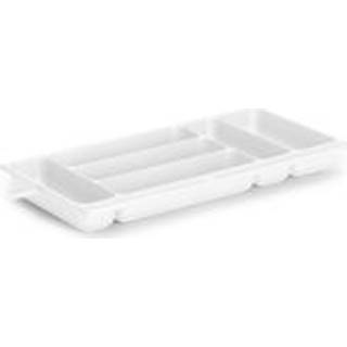 Bestikskuffe Nordiska Plast, hvid, 6-rum, 470 x 230 x 50 mm