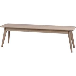 Rowico Home Yumi bænk Lakeret hvidpigmenteret egfiner 155 x 40 cm