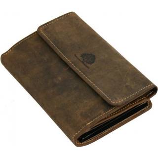 Geldbörse Leder 14x10cm "Vintage" antikbraun 1790-25 | Greenburry.de