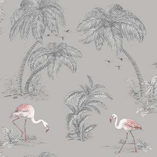 Albany Wallpaper Flamingo Lake 12381