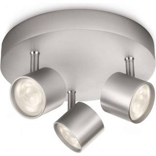 Rund LED loftlampe Star med tre lyskilder, i hvid
