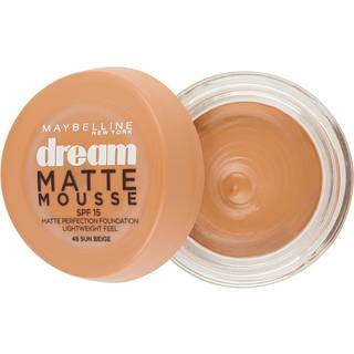 L'Oréal Maybelline Dream Matte Mousse Lightweight Cream Foundation, 48, Sun Beige, SPF 15, 18 ml