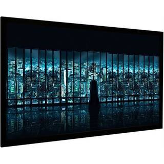 EUROSCREEN Frame Vision Light Vel-Tex Flexwhite 16:9 Svartmaskering 160cm x 90cm