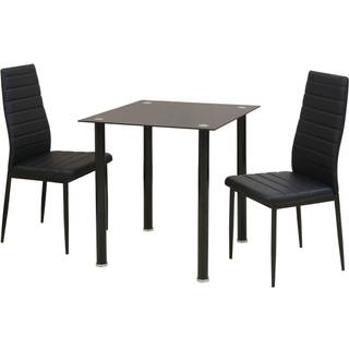 spisebordssæt sort 3 dele