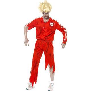 Zombie sportsl?rer voksen kostume medium