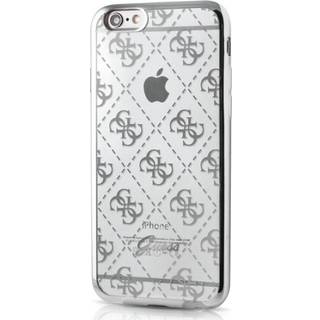 Guess iPhone 6/6s Signature Heard. Gennemsigtig TPU Cover Sølv