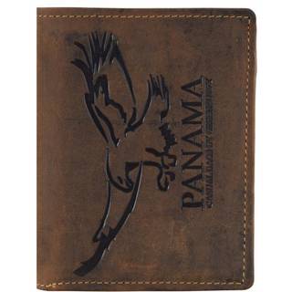 Geldbörse Leder 9x12cm mit Adler "Vintage" antikbraun 2701E-25 Greenburry.de