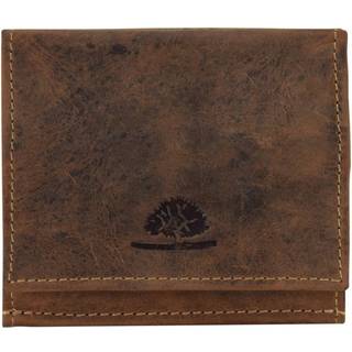 Wiener Schachtel Herren Damen Geldbeutel Geldbörse mit großem Münzfach Leder 10x9cm "Vintage" antikbraun Portemonnaie Herrenbörse GREENBURRY (1808-25)