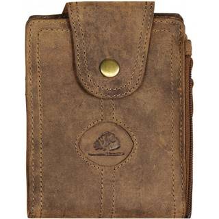 Gürteltasche und Brustbeutel 2in1 braun VINTAGE 324 | Greenburry.de