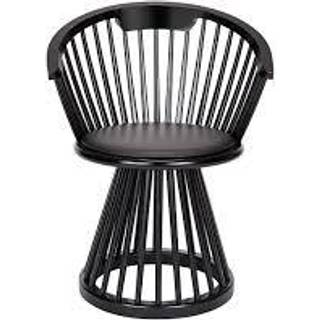 Tom Dixon - Fan Dining Chair, Naturell - Spisebordsstole - Træ farvet - Læder/Træ
