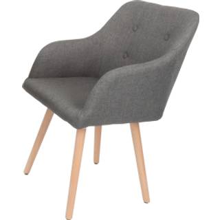 Fano loungestol sort med stel i bøg