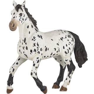Papo - H?ndmalet - figur - Heste Foals and Ponies - Black Appaloosa Horse Figur -51539 - Samlerobjekter - til b?rn - Velegnet til drenge og piger