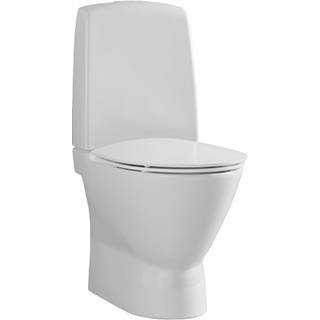 Ifø Spira Art 6240, Gulvståendetoilet, u/skyllekant - m/skjult S-lås & clean glasur