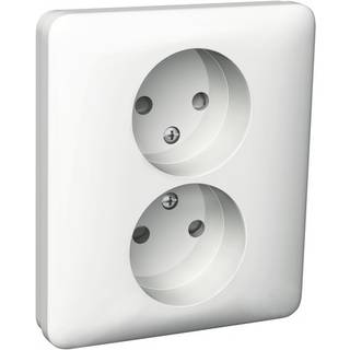 Schneider Electric Vægudtag, ujordet, 2-vejs, Exxact Primo