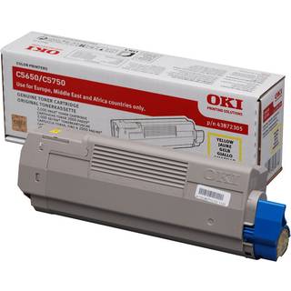 Gul lasertoner 5650/5750 - OKI - 2.000 sider