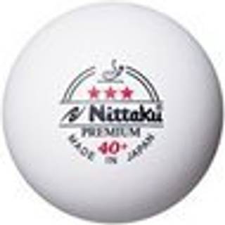 Nitaku NB-1300 Three Star Premium Table Tennis Ball Stiv certificeret boldplastikpakke p? 3 hvide 16 tommer (40 mm)