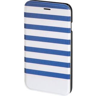 Hama "Stripes" Booklet Case for Apple iPhone 6/6s turquoise/white