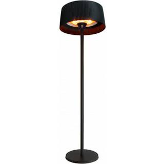 Hortus terrassevarmer gulvmodel med skærm ha 215cm ø60cm sort 900/1200/2100w