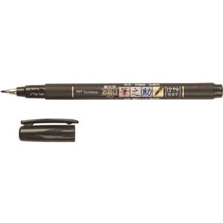 Brush pen Fudenosuke soft sort, Tombow WS-BS, 6stk