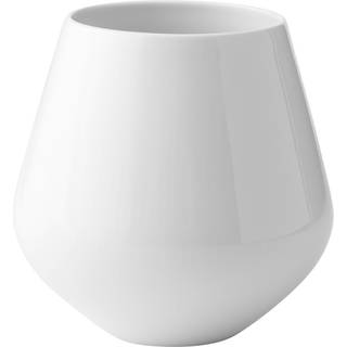 Royal Copenhagen - White Fluted Stor Vase 20,5 cm - Krukker og vaser