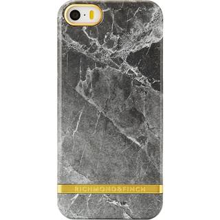 Richmond And Finch Black Marble Glossy - Gold iPhone 5/5S/SE Cover