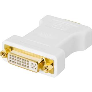 DELTACO DVI-adapter, DVI-I Single Link - VGA, 24+5-pin hun - 15-pin ha