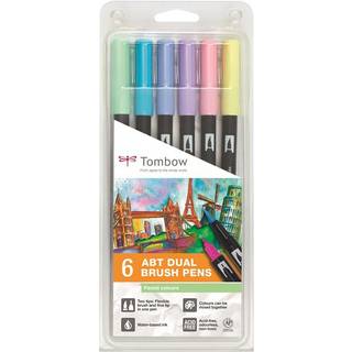 Marker Tombow ABT Dual Brush 6P-2 Pastelfarver
