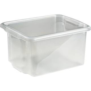 Opbevaringskasse Nordiska Plast Nordic, silver, 410 x 330 x 225 mm, 23 liter