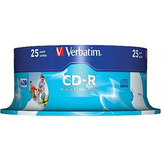 Verbatim CD-R 700mb/80min printable, 25stk